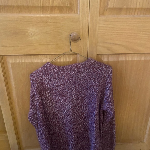 Universal Thread Maroon Knit Crew Neck Sweater - Picture 3 of 3